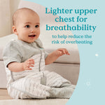 Love To Dream Sleep Suit for All Seasons - White Organic Cotton - Cheeky Rascals UK