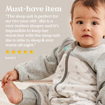 Love To Dream Sleep Suit for All Seasons - White Organic Cotton - Cheeky Rascals UK