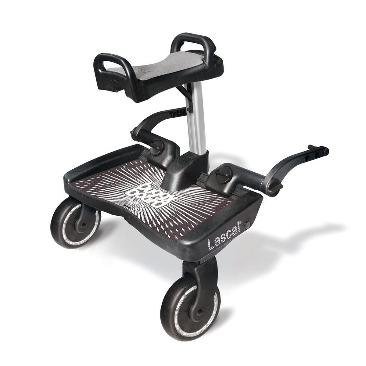 Lascal BuggyBoard® Maxi Plus - Black with Grey Saddle