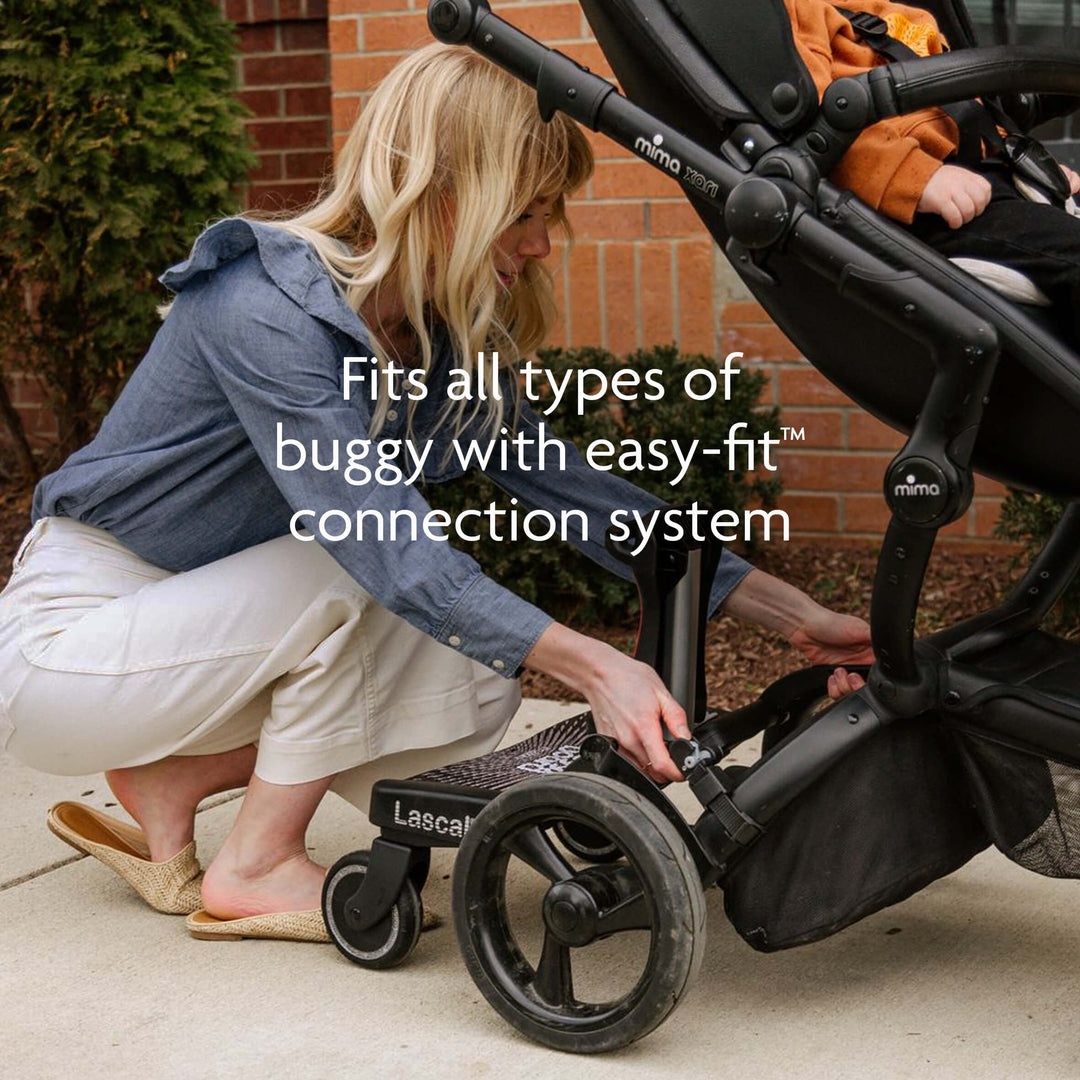 Lascal Maxi Plus Lascal BuggyBoard® Maxi Plus - Black with Grey Saddle – Cheeky Rascals UK