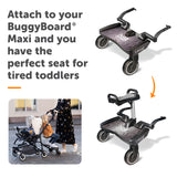 BUNDLE: Lascal BuggyBoard® Maxi Designer - Black Croc + Saddle in Grey
