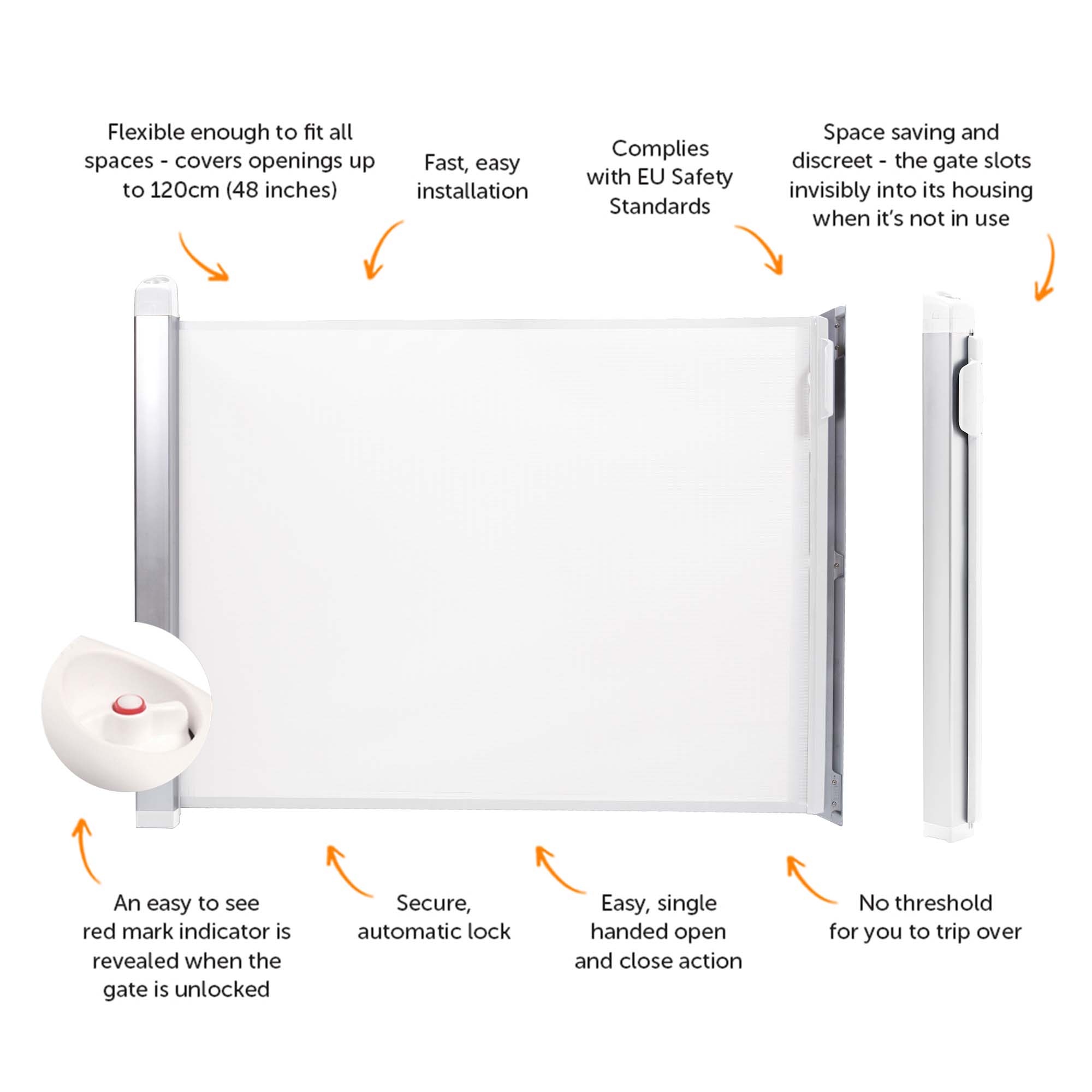 Lascal KiddyGuard® Avant - White – Cheeky Rascals UK