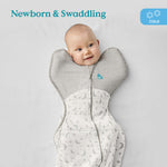 Love To Dream Stage 1 Swaddle Up™ Cotton Extra Warm - Moonlight White - Cheeky Rascals UK