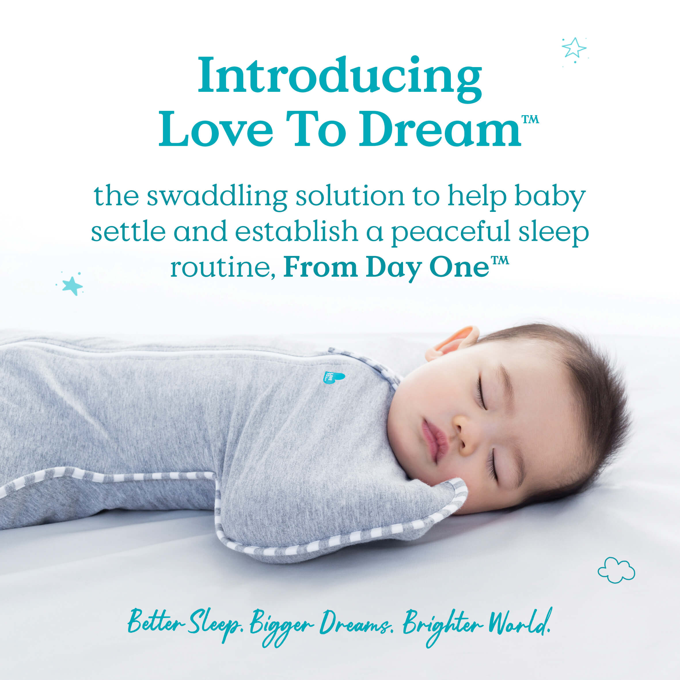 Love To Dream Stage 1 Swaddle Up™ Cotton Extra Warm - Moonlight Olive - Cheeky Rascals UK