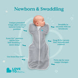 Love To Dream Stage 1 Swaddle Up™ Cotton Extra Warm - Moonlight Olive - Cheeky Rascals UK