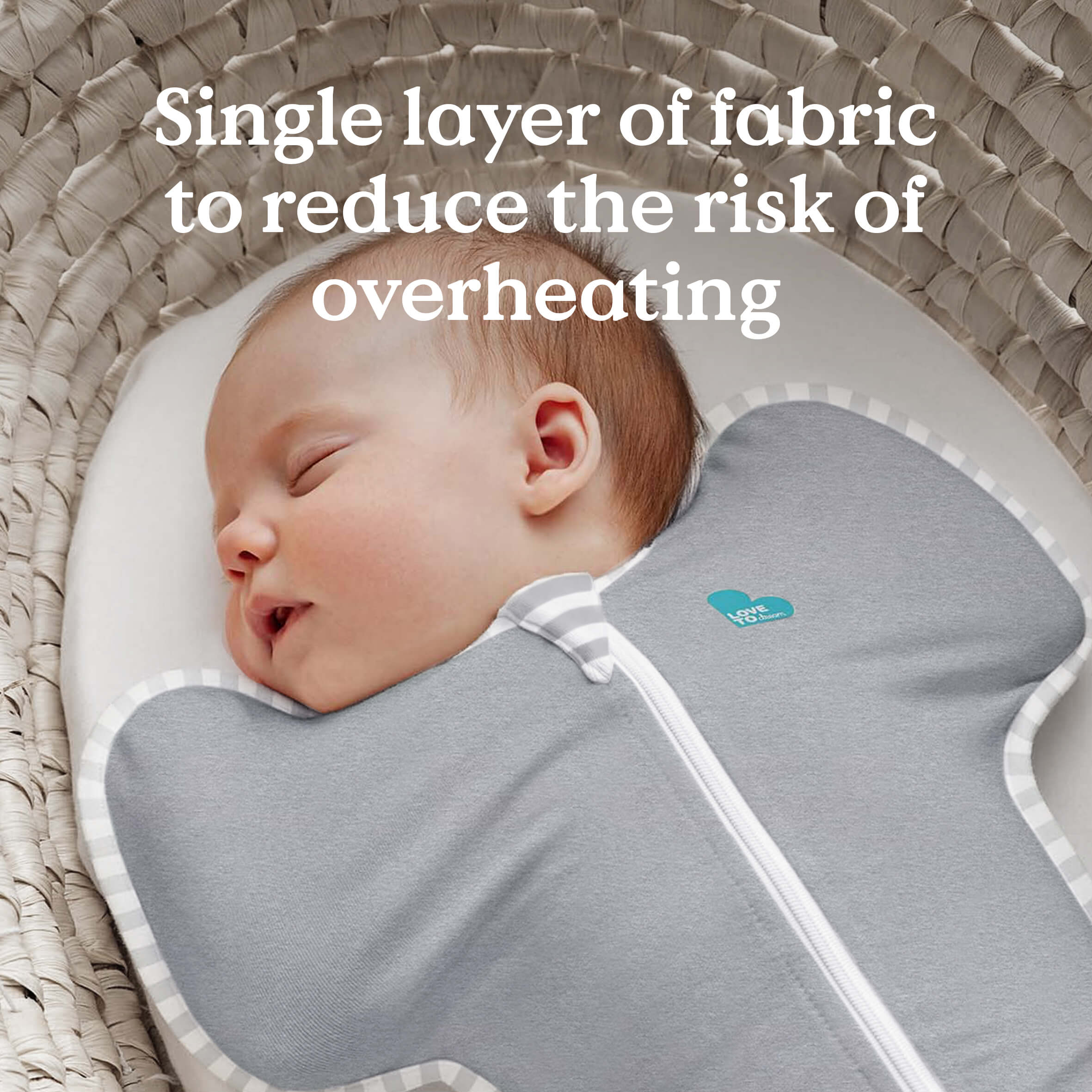 Love To Dream Stage 1 Swaddle Up™ Cotton Extra Warm - Moonlight Olive - Cheeky Rascals UK