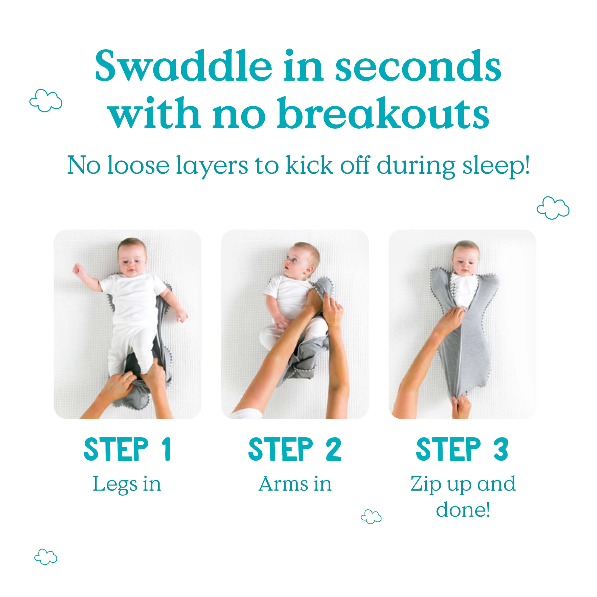 Love To Dream Stage 1 Swaddle Up™ Cotton Extra Warm - Moonlight Olive - Cheeky Rascals UK