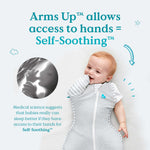 Love To Dream Stage 2 Swaddle Up™ Transition Bag Cotton Original - Grey Stripe - Cheeky Rascals UK