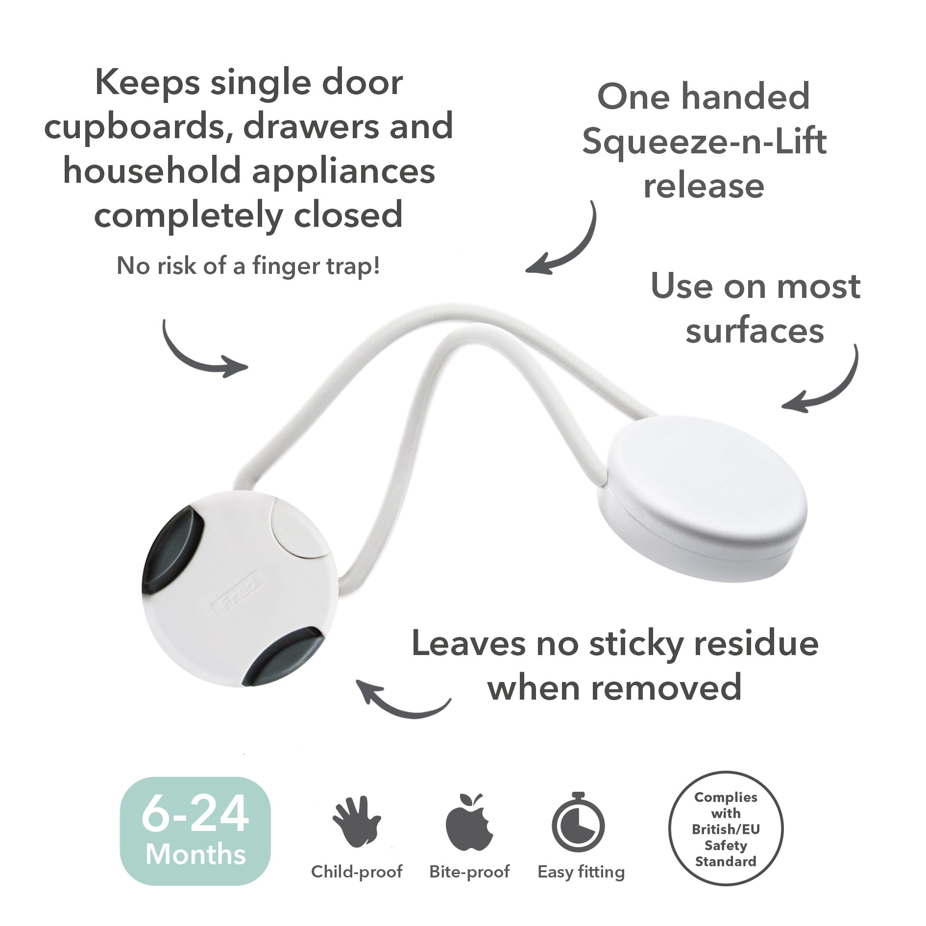 Fred Safety Multi-Purpose Block (x1) - Pure White - Cheeky Rascals UK