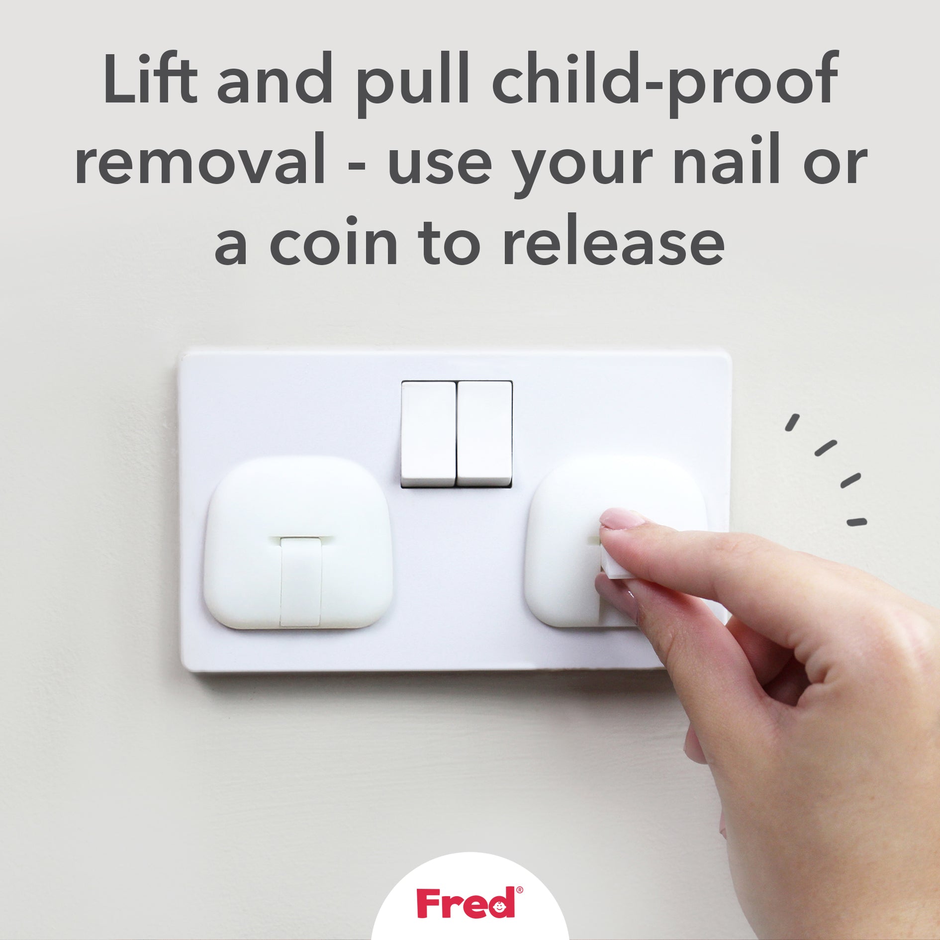 Fred Safety Plug Socket Cover (x6) - Cheeky Rascals UK