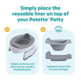 Potette® Plus Reusable Liner - Grey