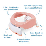 Potette® Plus 2-in-1 - Peach & White - Cheeky Rascals UK
