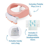 Potette® Plus 2-in-1 - Peach & White - Cheeky Rascals UK