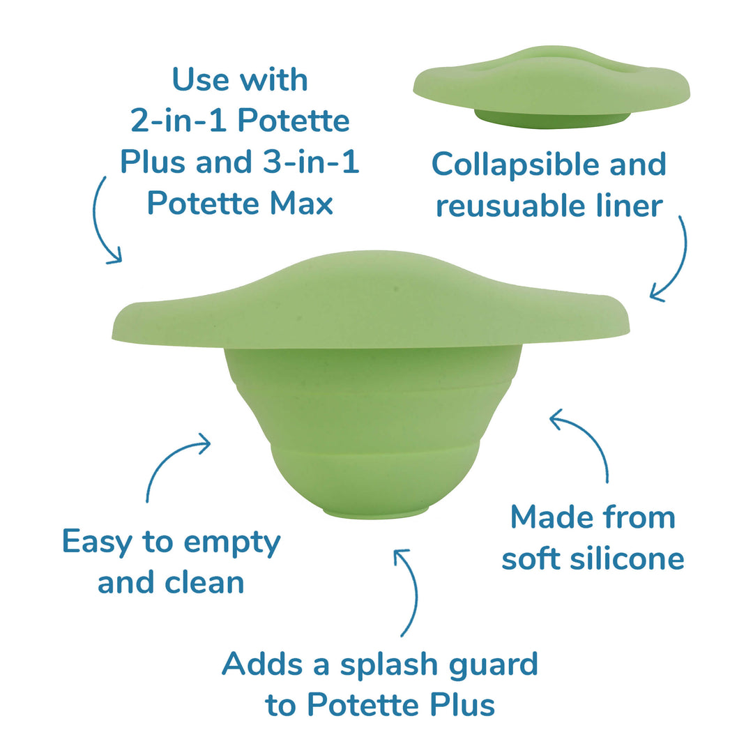 Potette® Plus Reusable Liner Green Cheeky Rascals UK