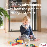 Fred Safety Pressure Fit Clear-View Stairgate - Cheeky Rascals UK