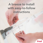 Fred Safety Pressure Fit Clear-View Stairgate - Cheeky Rascals UK