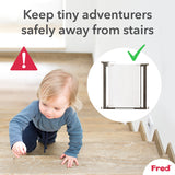 Fred Safety Pressure Fit Clear-View Stairgate - Cheeky Rascals UK