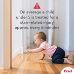 Fred Safety Pressure Fit Clear-View Stairgate - Cheeky Rascals UK