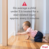 Fred Safety Pressure Fit Clear-View Stairgate - Cheeky Rascals UK