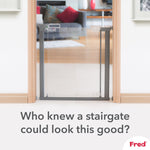 Fred Safety Pressure Fit Clear-View Stairgate - Cheeky Rascals UK