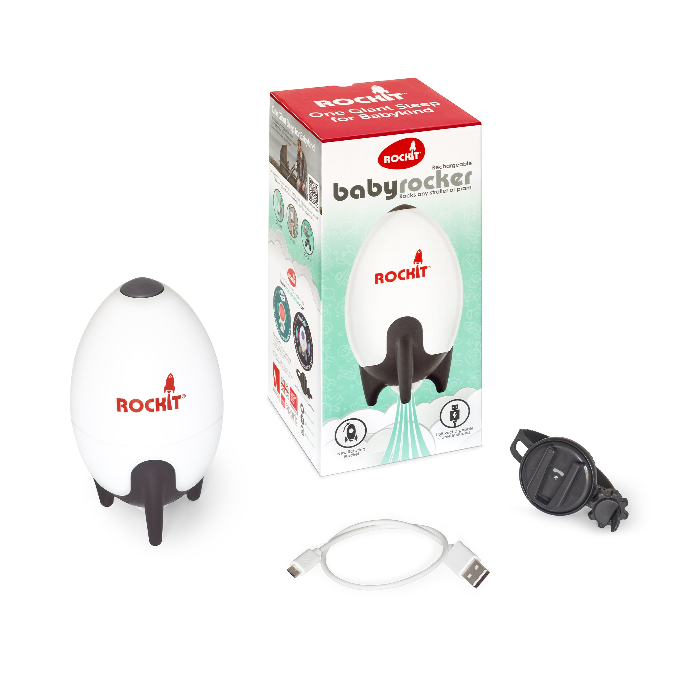 Rockit Rocker - Portable Baby Rocker - Rechargeable - Cheeky Rascals UK