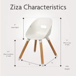 Ziza Play Chair 2 Pack - Coconut White - Cheeky Rascals UK